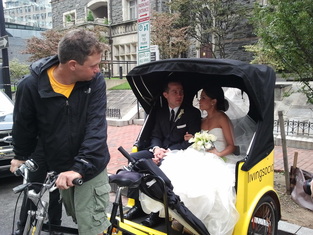 Cykeltaxa bryllup