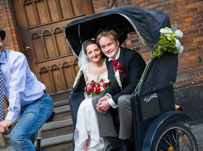 Cykeltaxa bryllup